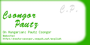 csongor pautz business card